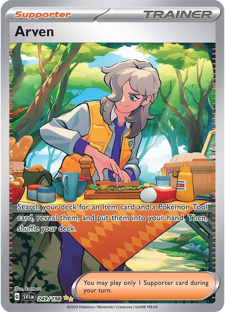 Arven Trainer Pokemon Card