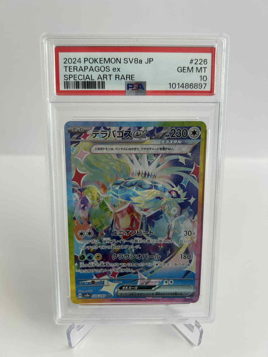 Terapagos special art rare pokemon graded in a PSA 10