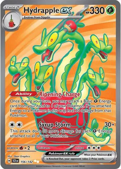 English Hydrapple ex ultra rare pokemon card