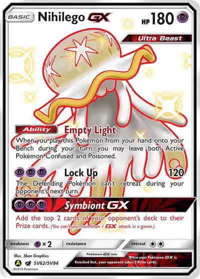 Nihilego GX Pokemon Card