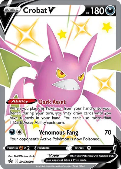 Shiny Crobat Pokemon Card