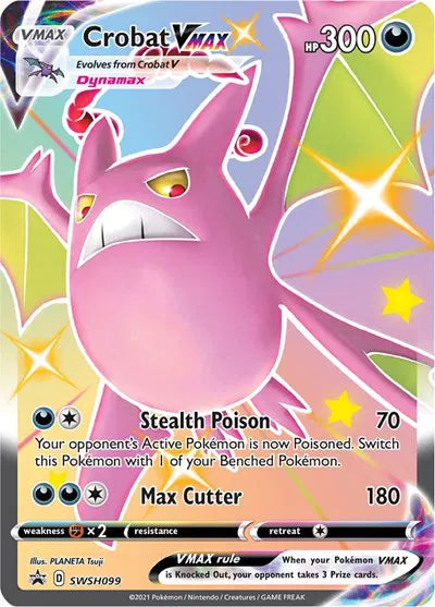Shiny Crobat vmax Pokemon Card