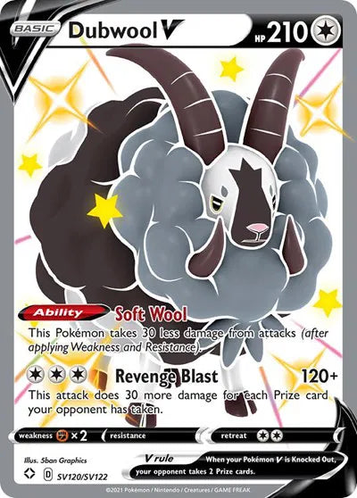 Shiny Dubwool Pokemon Card