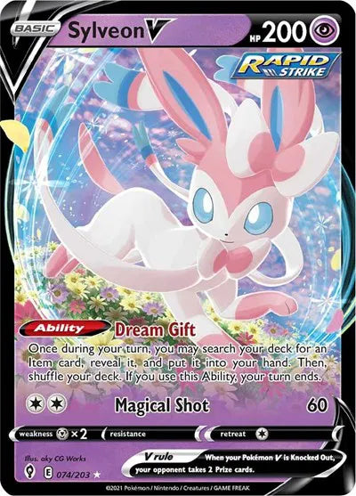 Sylveon V English Pokemon Card
