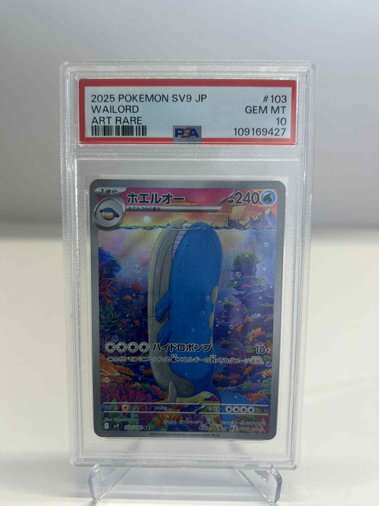 Japanese wailord art rare psa 10