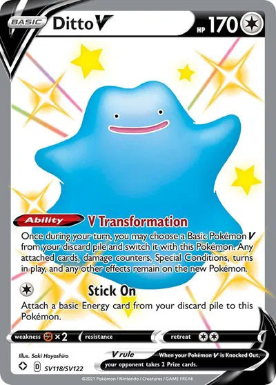 Shiny Ditto Pokemon Card